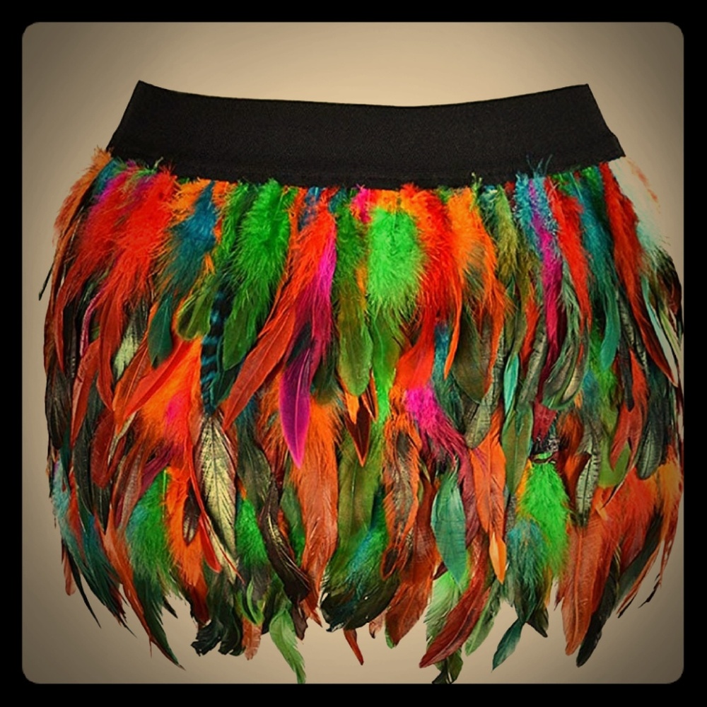 Miuco Feather Skirt